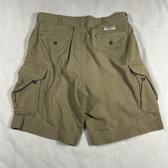 Polo Ralph Lauren Mens Tan Cotton Twill Cargo Shorts Khaki Size 36 Classic Fit - Picture 2 of 6